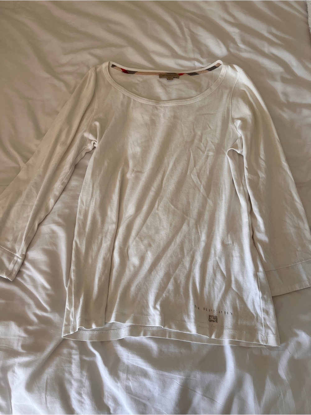 burberry quarter sleeve tee